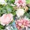 2 Pack 5.9 FT Artificial Flower Garland with Butterflies Fake Rose Garland - Dusty Pink